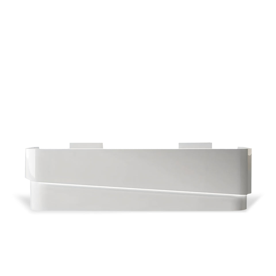 Lacquered Arc-Shape Hospital Beauty Salon Reception Desk JDT-1019