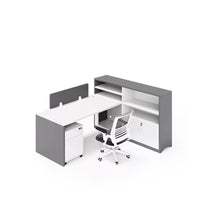 Office Simple 2 Staff Desk With Cabinet YGZ-1011