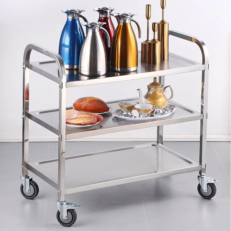 Stainless Steel Commercial Mobile Trolley For Restaurants And Hotels SCC-2000