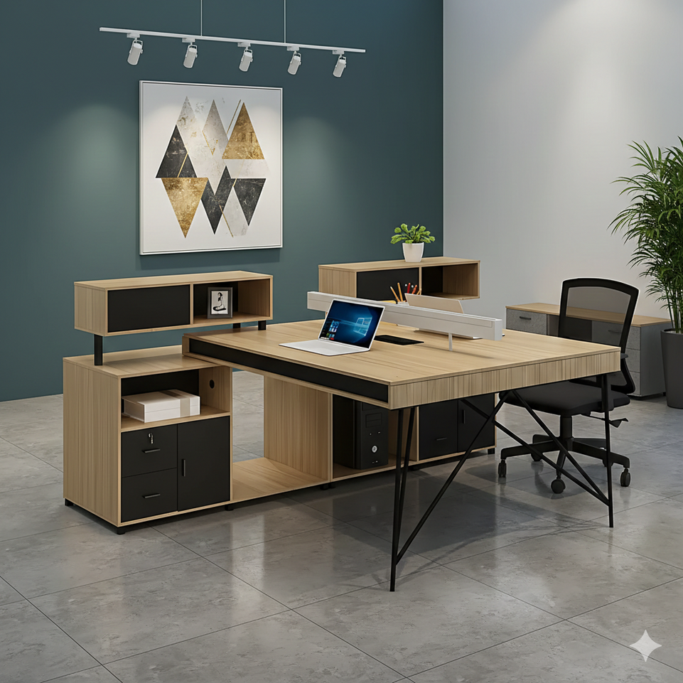 Simple And Modern Office Desk And Chair Combination YGZ-711