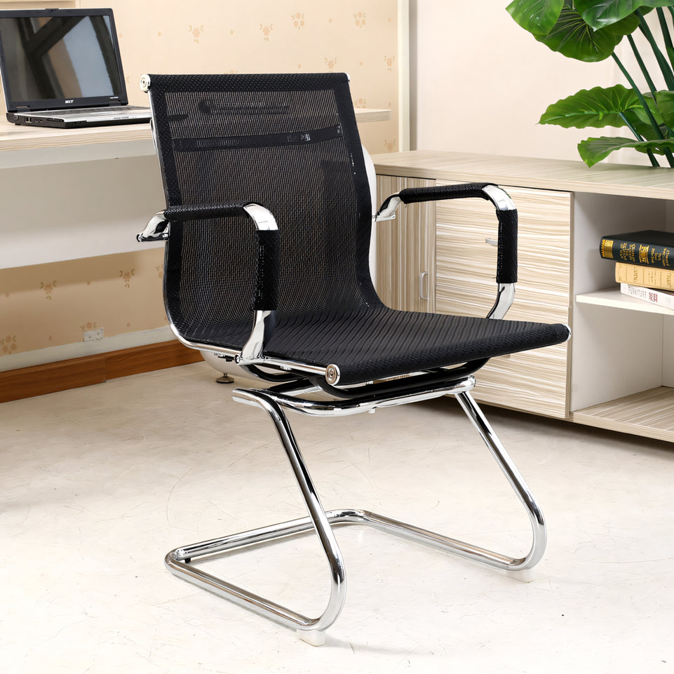 Classic Simple Office Comfortable Black Mesh Chair BGY-1030