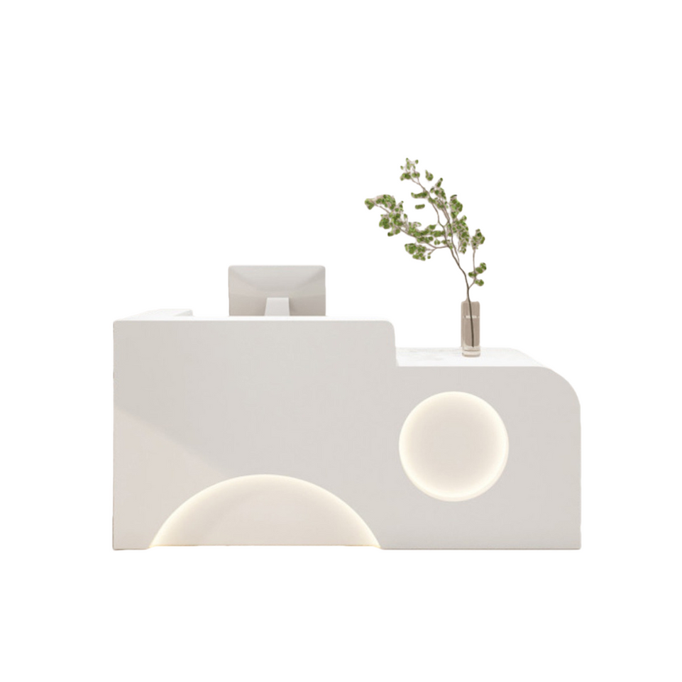 Fully Assembled Reception Desks with LED Accents for Salons JDT-2308