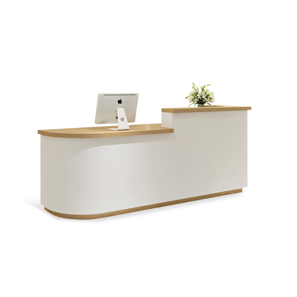 Arc Shape Fashionably Salon Store Institution Reception Desk JDT-1023