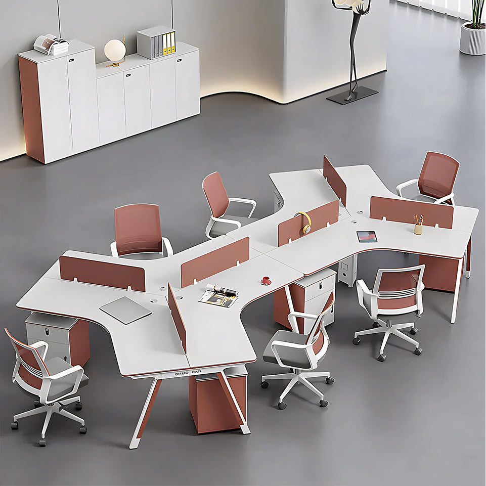 Stylish and Minimalist Modular Functional Office Desk with Privacy Panel Design BGZ-203