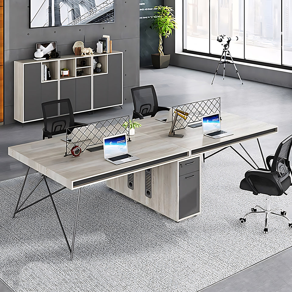 Multifunctional Modular Minimalist Employee Desk with Stable Leg Design BGZ-202