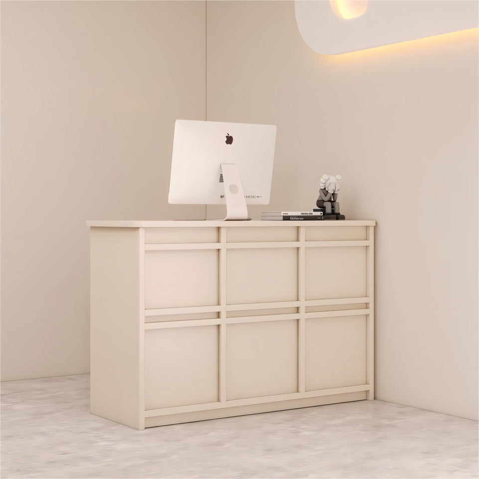 Modern Light Luxury Cream-Style Small Reception Desk JDT-2002