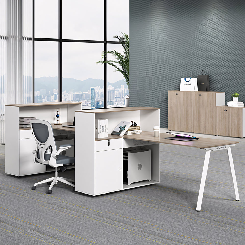 Sleek Office Desk Staff 2 People Table YGZ-1022