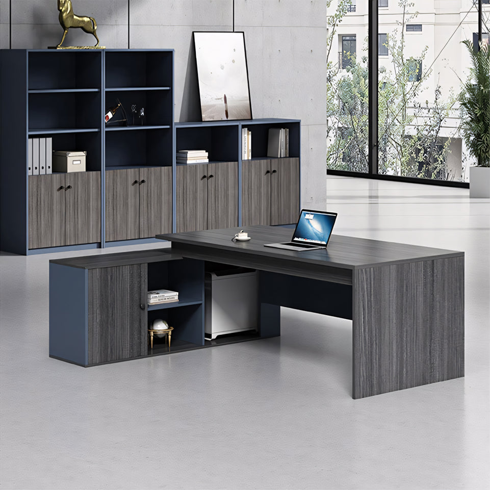 Office Executive Desk And Chair Set With Side Cabinet LBZ-1068