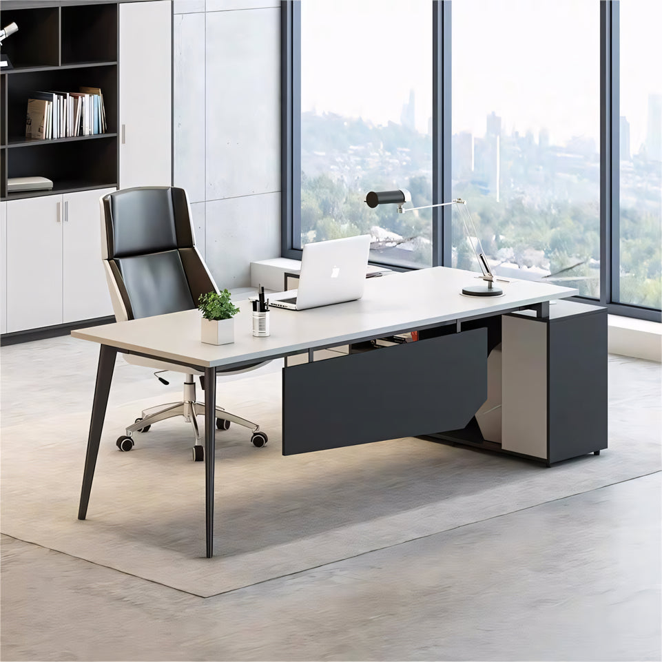 Sleek Executive Desk With Large Storage LBZ-10194