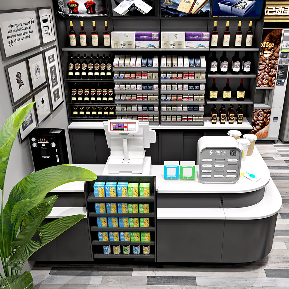 Modern And Efficient Convenience Store Supermarket Checkout Counter JDT-2042