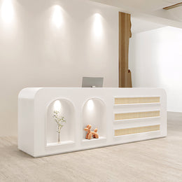 Lacquer Beauty Bar Reception Desk Modern and Minimalist Design for Salons JDT-7295