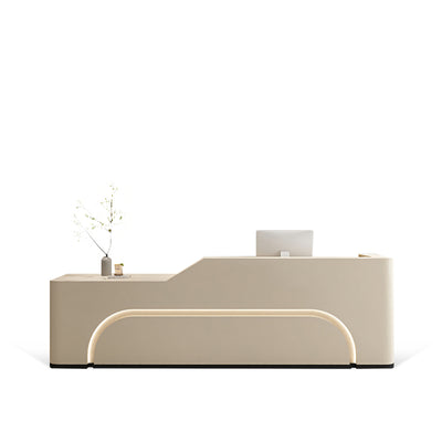 Reception Desk For Beauty Salons Clothing Store Curved Design JDT-1037