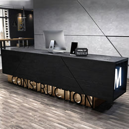 Customizable Glowing Retro Industrial Style Reception Desk JDT-2024