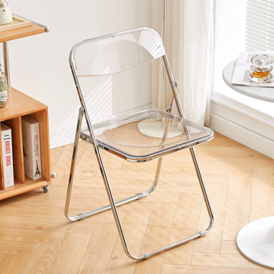 Transparent Folding Chair For Fashion Clothing Stores And Public Areas CZYZ-2010