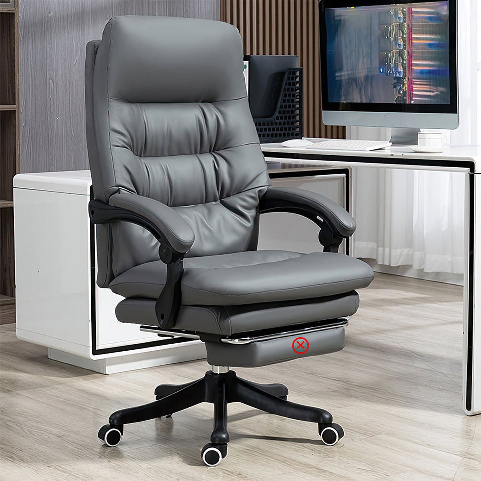 Leather Boss Leather Ergonomic Swivel Chair BGY-1065