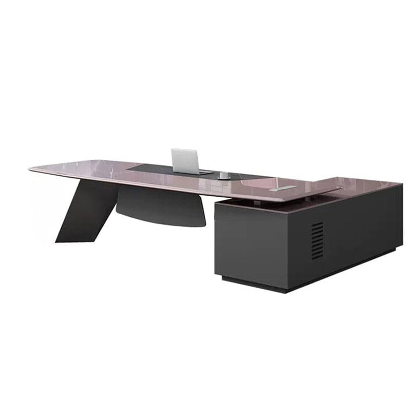 Minimalist Executive Desk And Chair With Lockable Drawers LBZ-10197