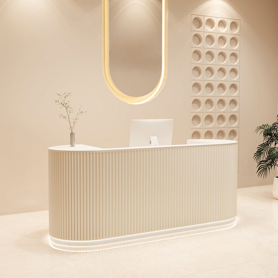 Light Luxury Cream Style Hotel Store Salons Reception Desk JDT-107