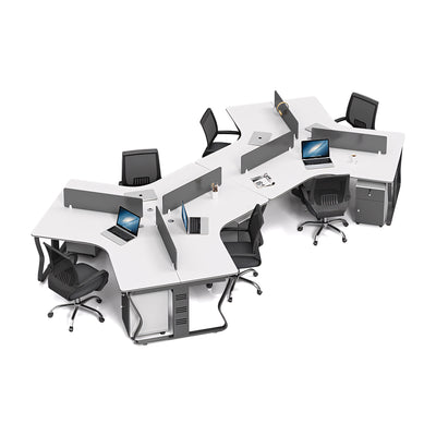 Creative Simple Combination Multi-Person Desk Staff Tables And Chairs BGZ-015