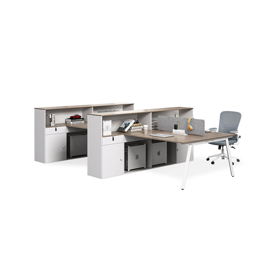 Sleek Office Desk Staff 2 People Table YGZ-1022