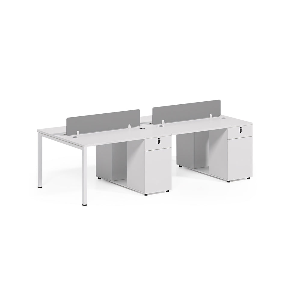 Office Timeless Elegance Classic Fashion White Staff Desk YGZ-1020