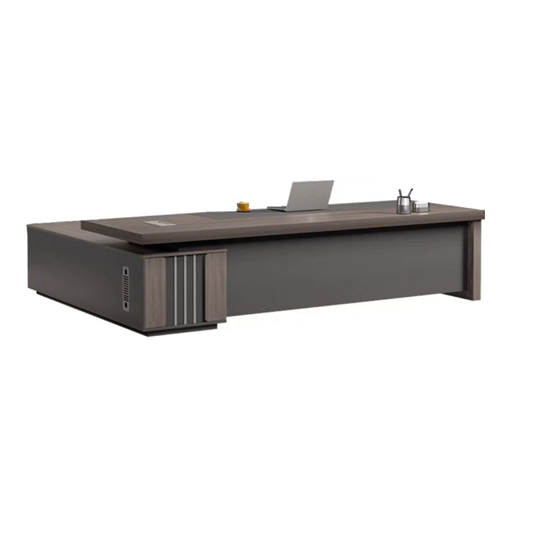 Minimalist Executive Office Desk With Dual Cabinets LBZ-10154