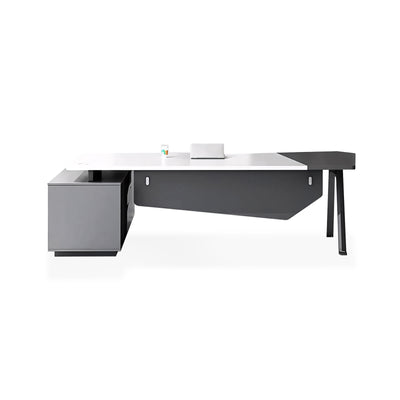 Light Luxury Boss Supervisor Manager Office Desk And Cabinet LBZ-10104