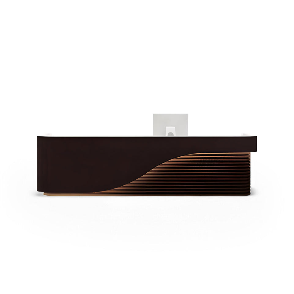 Elegant Minimalist Reception Counter with Spacious Desktop JDT-7284