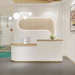 Arc Shape Fashionably Salon Store Institution Reception Desk JDT-1023