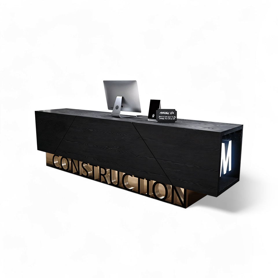 Customizable Glowing Retro Industrial Style Reception Desk JDT-2024