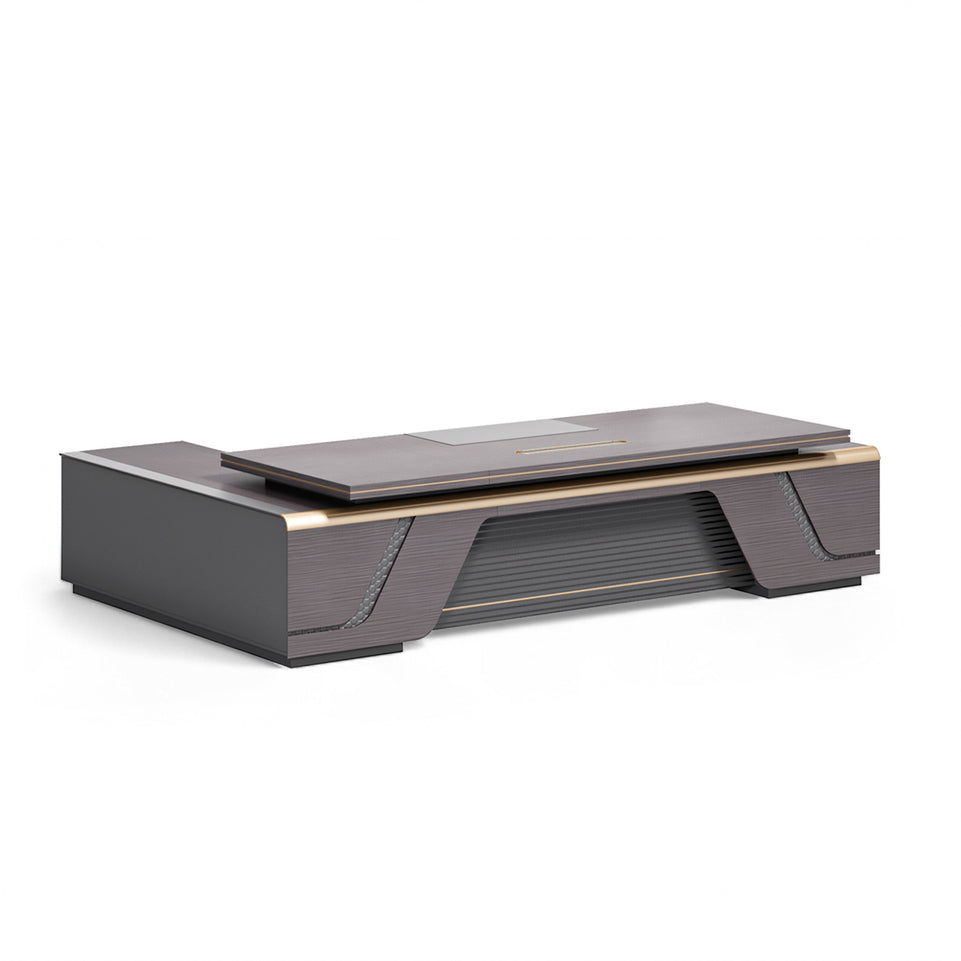 Dark Gray Luxury Modern Executive Desk LBZ-2029