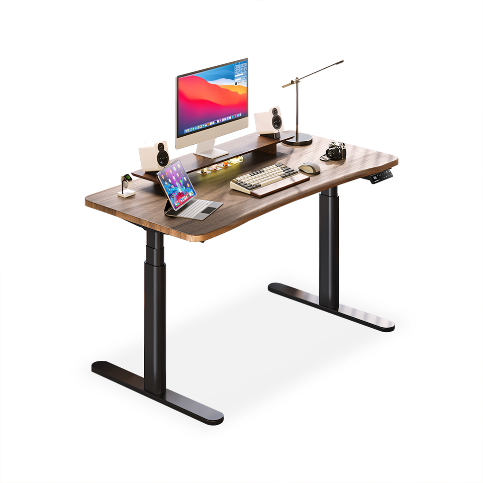 Height Adjustable Electric Standing Office Desk With Whole-Piece Desktop YGZ-2009