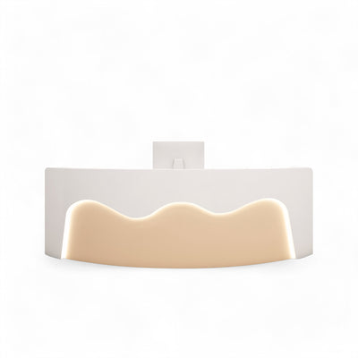 Colorful Wavy Arc-shaped Clothing Stores Beauty Salons Reception Desk JDT-2049