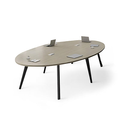 Minimalist Modern Oval Conference Table with Sturdy Legs HYZ-501