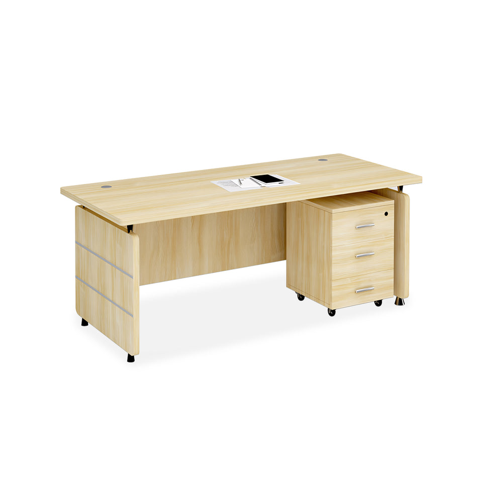 Office Desk Simple Design For Boss Staff With Drawers Desk YGZ-1046