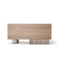 Rectangular Light Luxury Reception Desk with Imitation Stone Grain JDT-2150