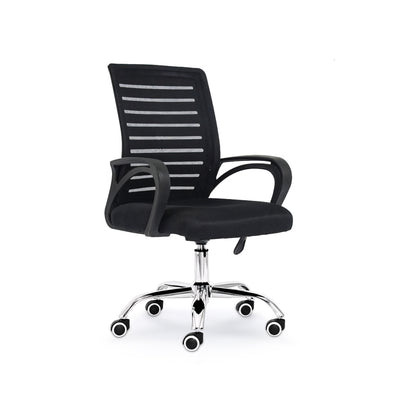 Ergonomic Computer Mesh Mid Back Classic Black Chair BGY-1031