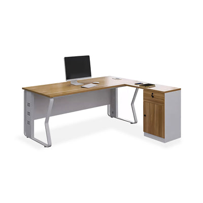 Minimalist Executive Desk For Offices With Side Cabinet LBZ-10138