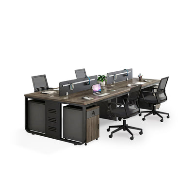 Office Desk And Chair For Four Staff YGZ-1015