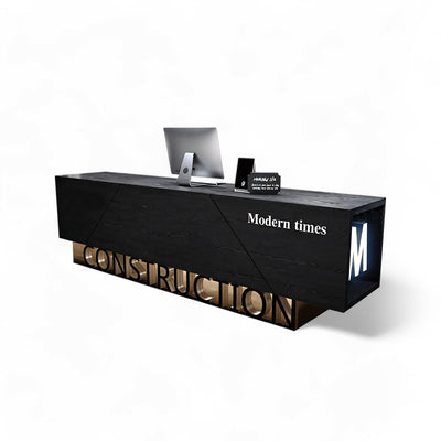 Customizable Glowing Retro Industrial Style Reception Desk JDT-2024