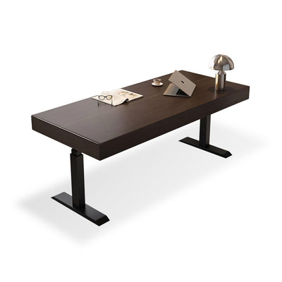 Modern Light Luxury Smoked Wood Smart Electric Height Adjustable Desk YGZ-2004