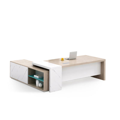 Minimalist Executive Desk With Ample Storage LBZ-10187