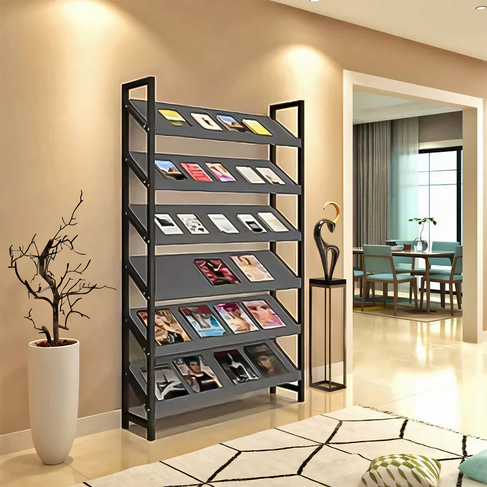 Wooden Freestanding Magazine Rack ZZJ-008