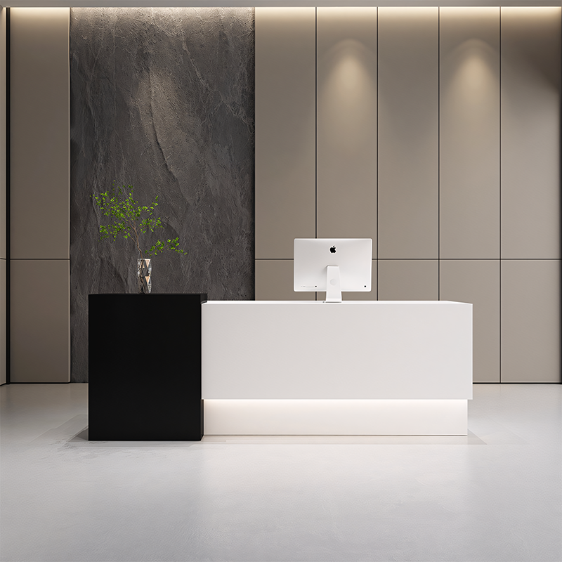 Modern and Minimalist LED Reception Desk Checkout Counter JDT-2312