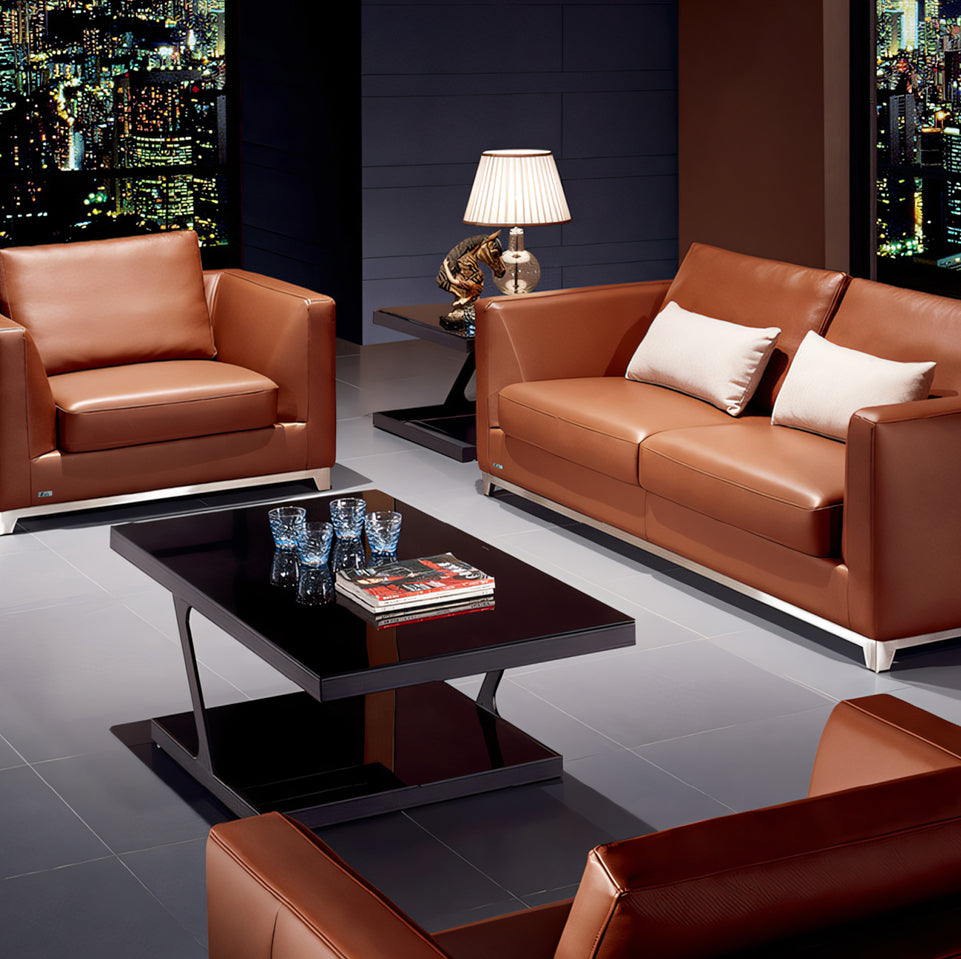 Leather Office Reception Area Lounge Office Sofa BGSF-1019