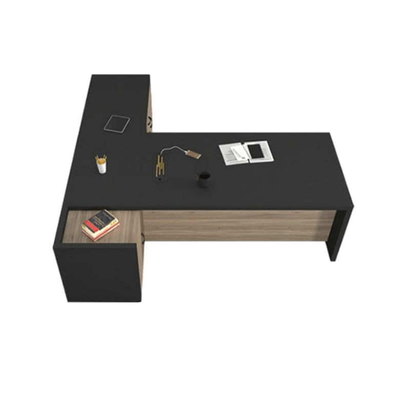 Modern Office Black Executive Presidential Desk Customizable LBZ-1077