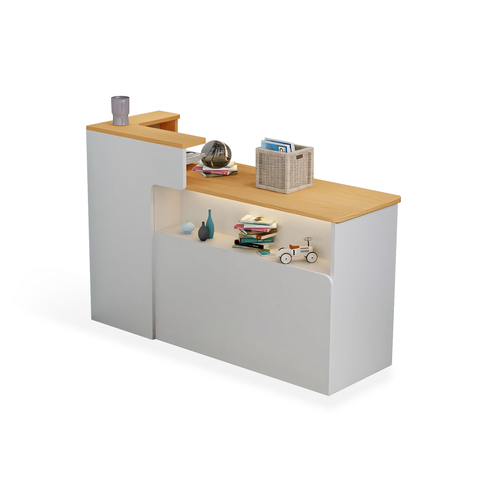 Modern Minimalist Small Corner Cashier Reception Desk JDT-2012