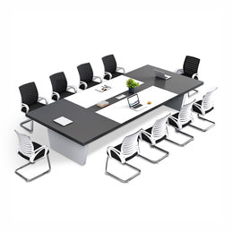 Simple Rectangular Conference Table And Chair Combination HYZ-008