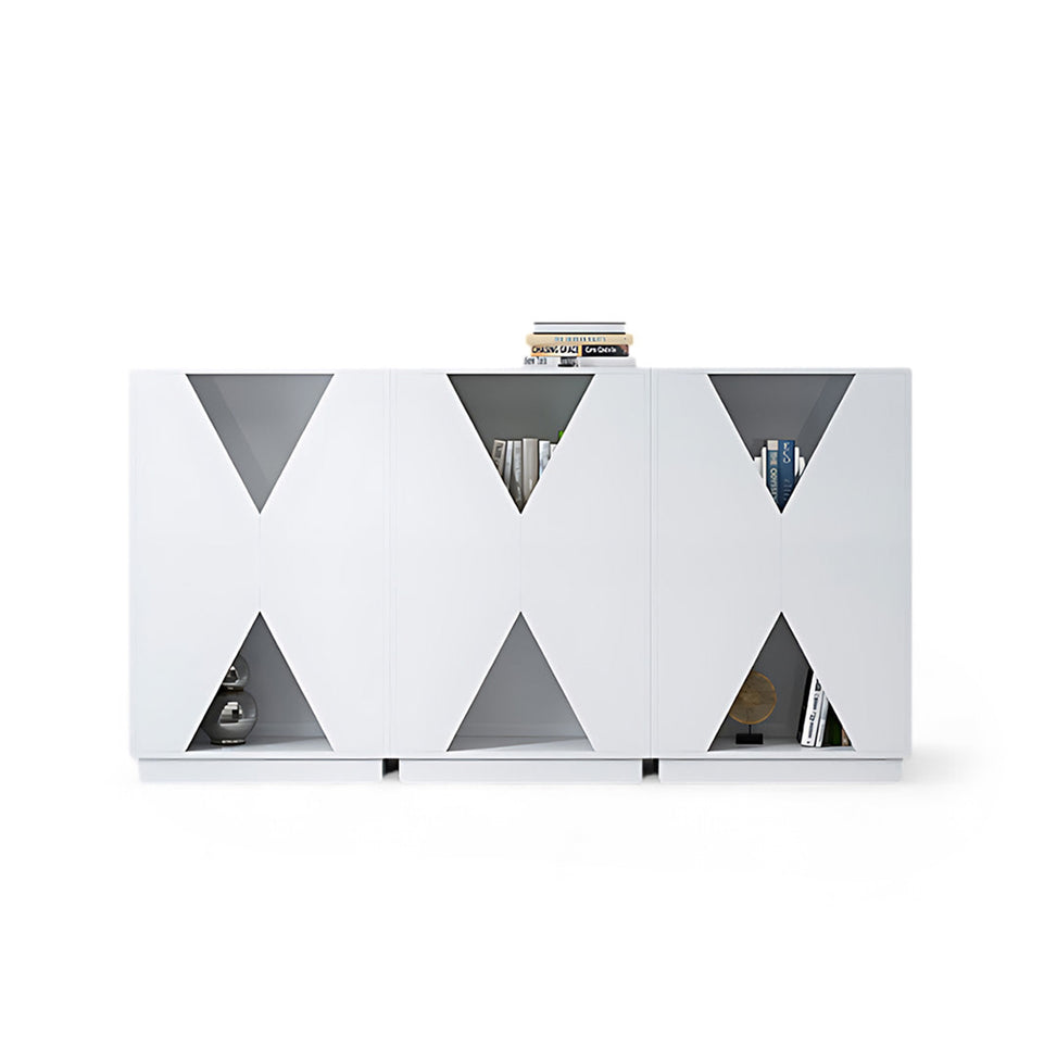 White Lacquered Executive Desk Modern Creative Office Furniture LBZ-744