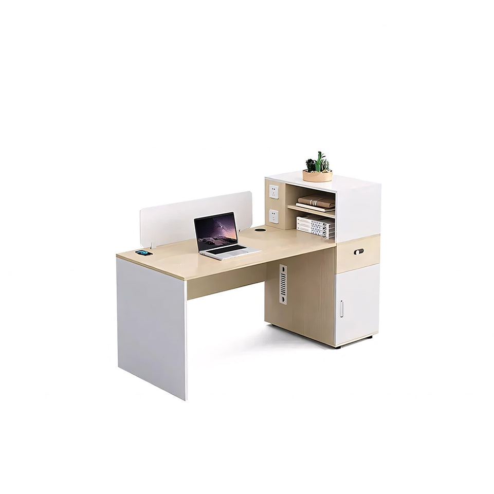 Partitioned Multi-Person Desk And Chair Set With Screen YGZ-735