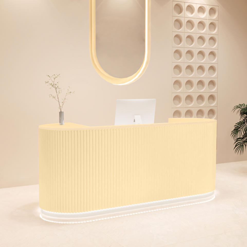 Light Luxury Cream Style Hotel Store Salons Reception Desk JDT-107